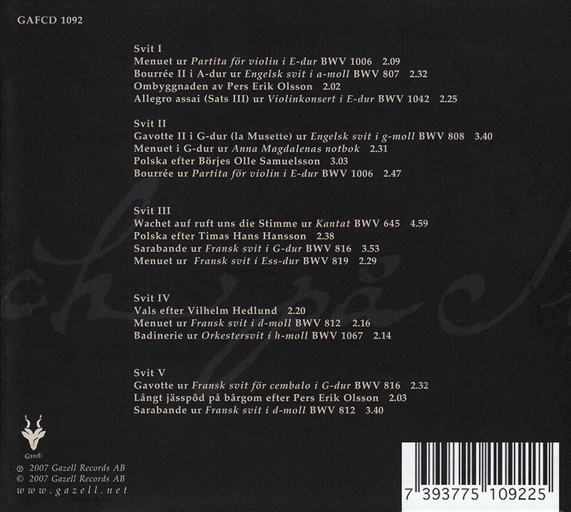 LISA RYDBERG & GUNNAR IDENSTAM - Bach på Svenska