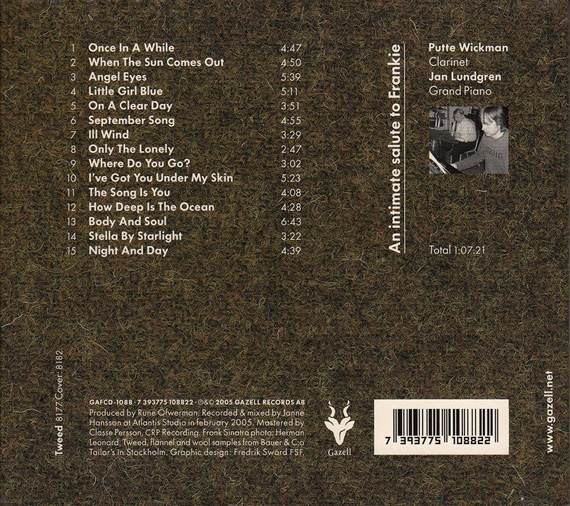 PUTTE WICKMAN & JAN LUNDGREN - An Intimate Salute To Frankie