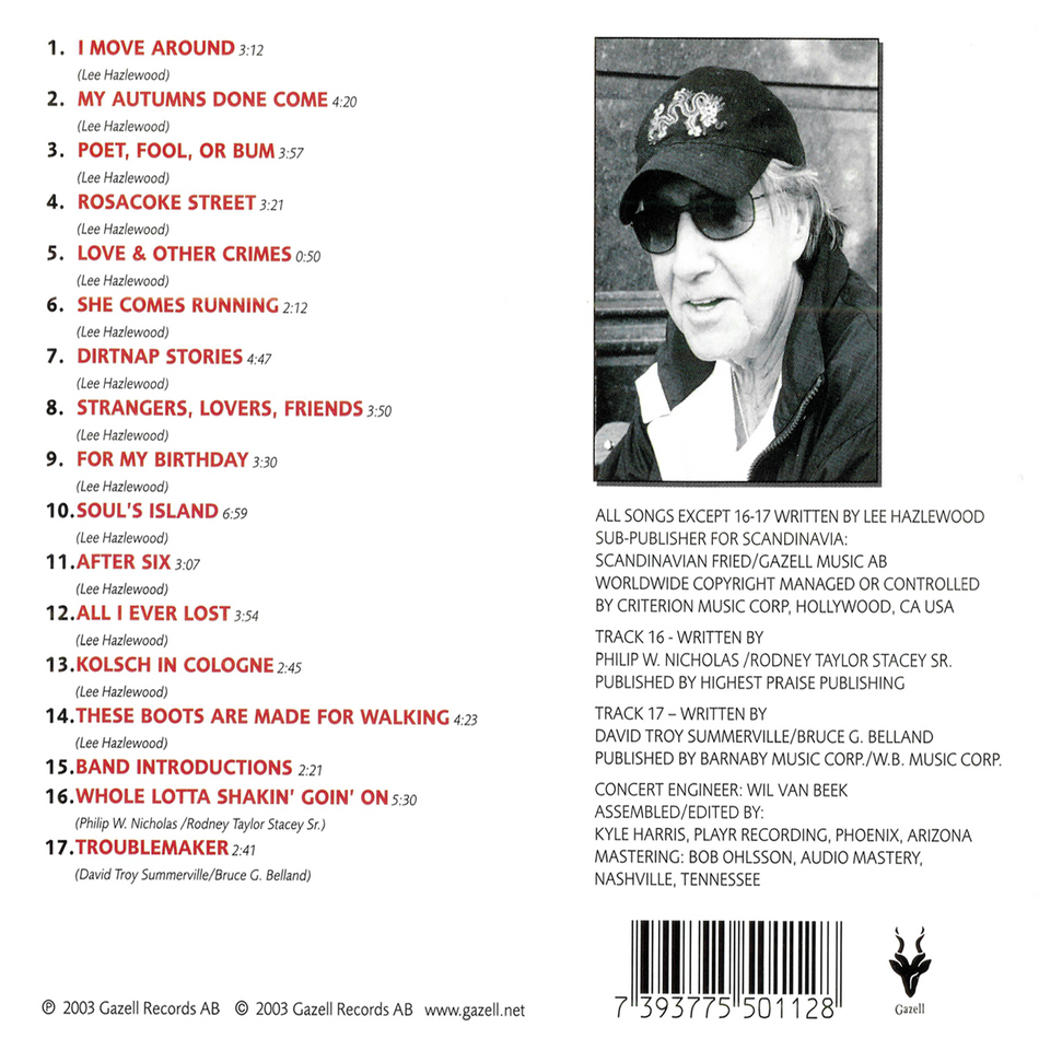 LEE HAZLEWOOD - The Lycanthrope Tour