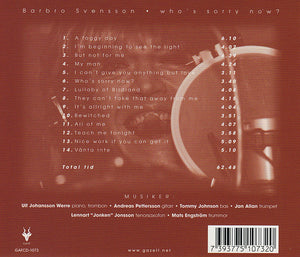 BARBRO SVENSSON - Who's Sorry Now
